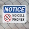 Signmission No Cell Phones, 10 in W x Rectangle, Plastic OS-2PACK-NS-P-710-L-16042 - alternate 3
